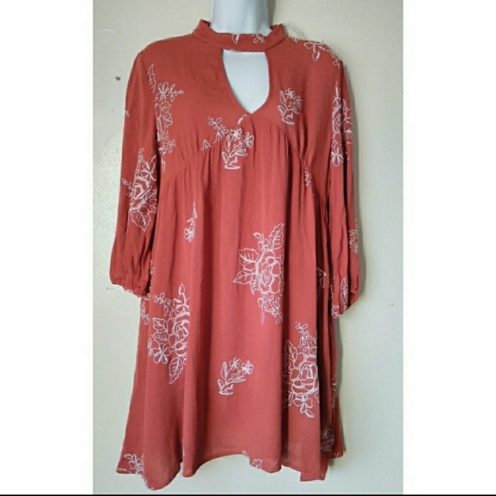 New Embroidered Shift Dress